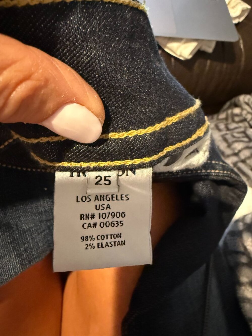 Hudson Jeans Signature Bootcut Dark Blue Mid Rise Size 25 - Picture 6 of 7